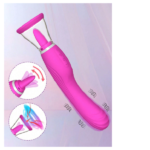 3 in 1 Licking, Sucking and Clitoral Stimulating Vibrator For Women