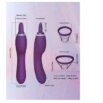 3 in 1 Licking, Sucking and Clitoral Stimulating Vibrator For Women