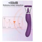 3 in 1 Licking, Sucking and Clitoral Stimulating Vibrator For Women