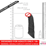 Black Colour Jumbo Penis Sleeve Extender