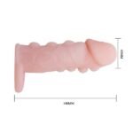 Brave Man Silicone Thick Penis Sleeve with Dotted Bump