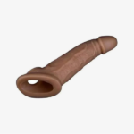 Chocolate Colour Jumbo Super Duper Realistic Penis Extender Sleeve