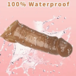 Chocolate Colour Jumbo Super Duper Realistic Penis Extender Sleeve