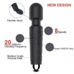 Cordless Wand Massager With 8 Powerful 20 Vibration Modes