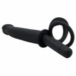 Double O Fun Black Anal Vibrator Cock Ring