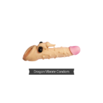 Dragon Silicone Washable Condom Reusable Penis Sleeve With Vibrator