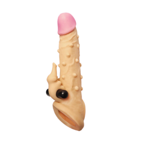 Dragon Silicone Washable Condom Reusable Penis Sleeve With Vibrator
