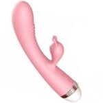 G-Spot Rabbit Double Vibrator Pink, Waterproof, USB charging