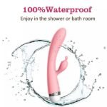 G-Spot Rabbit Double Vibrator Pink, Waterproof, USB charging