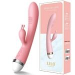 G-Spot Rabbit Double Vibrator Pink, Waterproof, USB charging