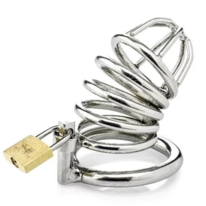 Metal Penis Annulus Cock Cage Stainless Steel Chastity Device For Men