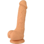 Naughty Realistic Silicone Dildo With Suction Cup Flesh, 8″