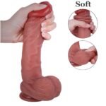 Realistic Sliding Skin Dildo with Foreskin 8inch