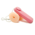 Remote Controlled Simple Mini Flesh Color Vibrating Anal Plug