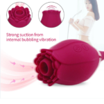 Sucking Rose Flower Vibrators for Women Automatic Tongue Licking Clit Stimulation Female Masturbation Device