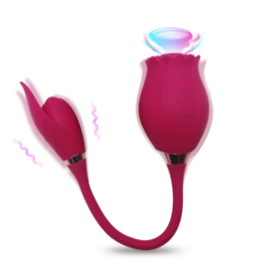 Sucking Rose Flower Vibrators for Women Automatic Tongue Licking Clit Stimulation Female Masturbation Device