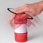 TENGA Rolling Head Pre-Lubricated Male Masturbator Vacuum Cup With Powerful Suction Red