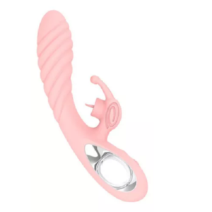 Vicky Powerful Silicone Rabbit Vibrator With Clit Licking 1