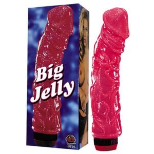 Erotic Soft Jelly Realistic Pink Colour Dildo With Super Strong Vibration 9 Inch