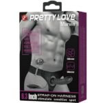 Pretty Love Marvin Vibrating Hollow Strap On Dildo