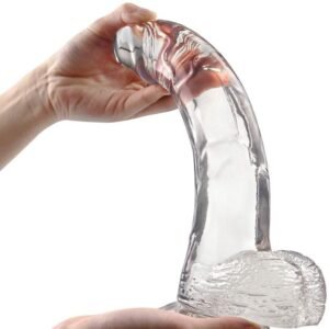 Realistic Clear 7 Inch Dildo With Suction Cup