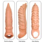 8 Inches Choco Monster Silicone Penis Sleeve