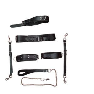 Bondage Kit Couple Fun- 8 Pieces Set (Black)